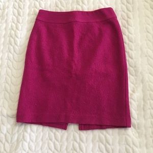 Pink wool Banana Republic pencil skirt